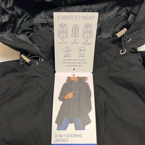 Land's End 3-in-1 Systems Jacket, XL - Picture 4 of 6